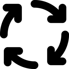 Arrow Spin Outline Icon Svg Set, Free Vectors File